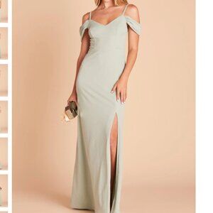 Birdy Grey Dev Crepe Bridesmaid Dress in Sage